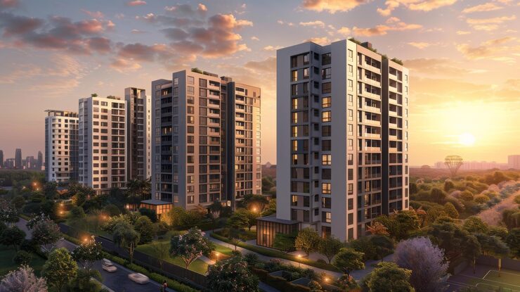 Illustrative render of residential towers near Porur