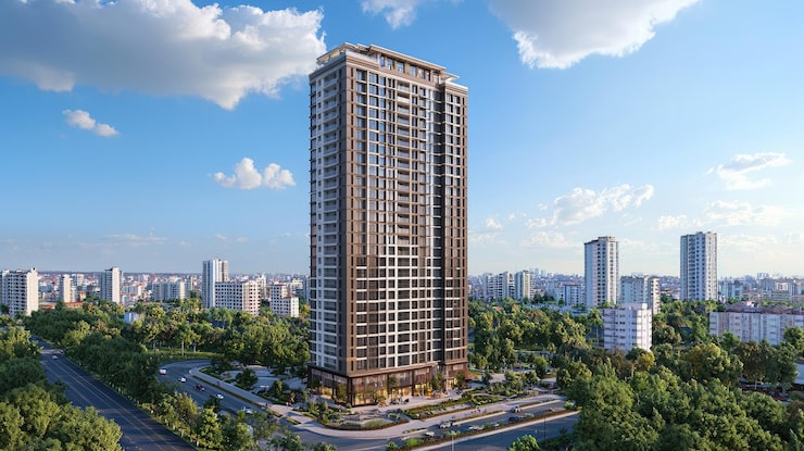 Illustrative render of a residential community in Porur