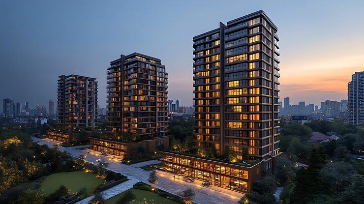 Illustrative render of a residential project by Brigade in Chennai