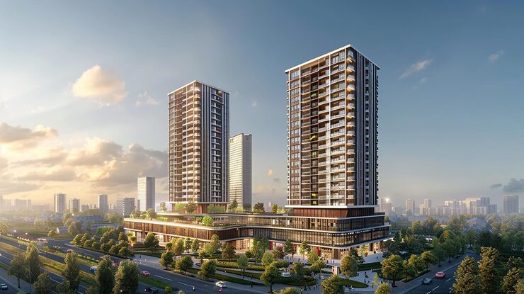 Illustrative render of towers by leading builders in Chennai