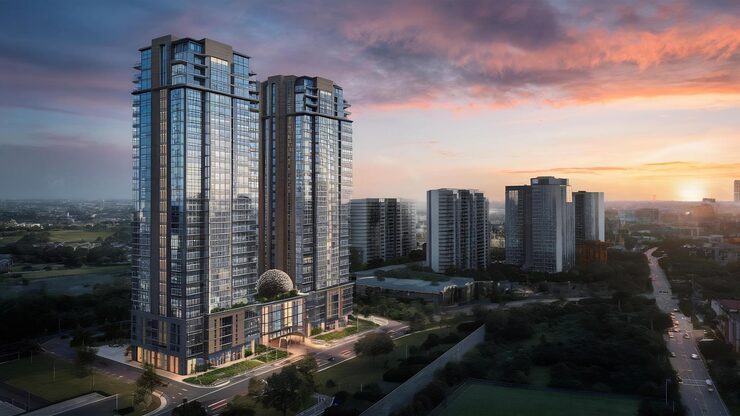 Illustrative render of Brigade Tech Boulevard, Pallavaram-Thoraipakkam Road, Chennai
