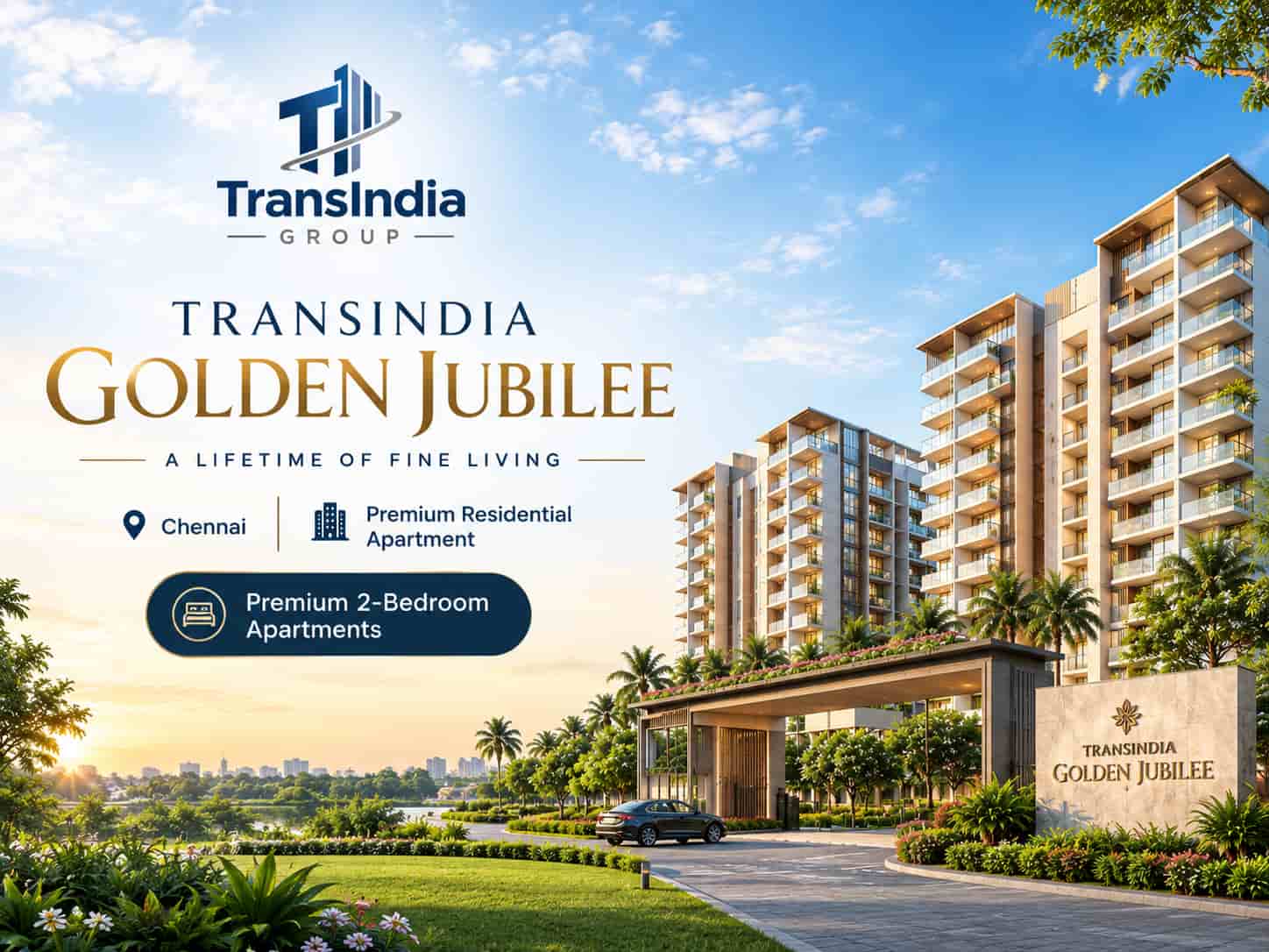 Transindia Golden Jubilee premium apartments in Chennai